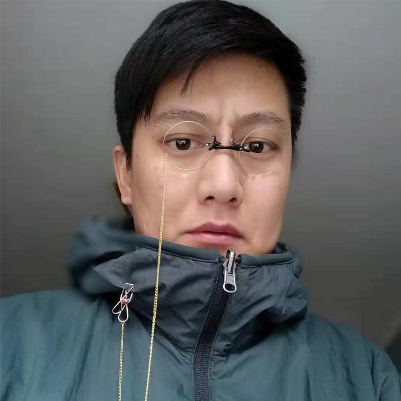 코스프레 집사 스타일 복고풍 영국 귀족 안경 컬러 렌즈 스타일 A 귀걸이형 - 상세 이미지 5