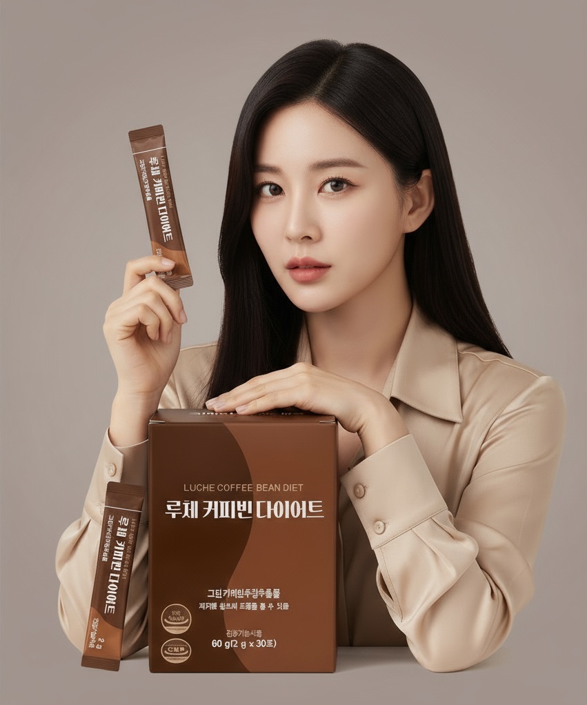 루체 다이어트 커피 보조제 그린 커피빈 체지방 컷팅제 다이어트식품 30포, 1개 제품 이미지