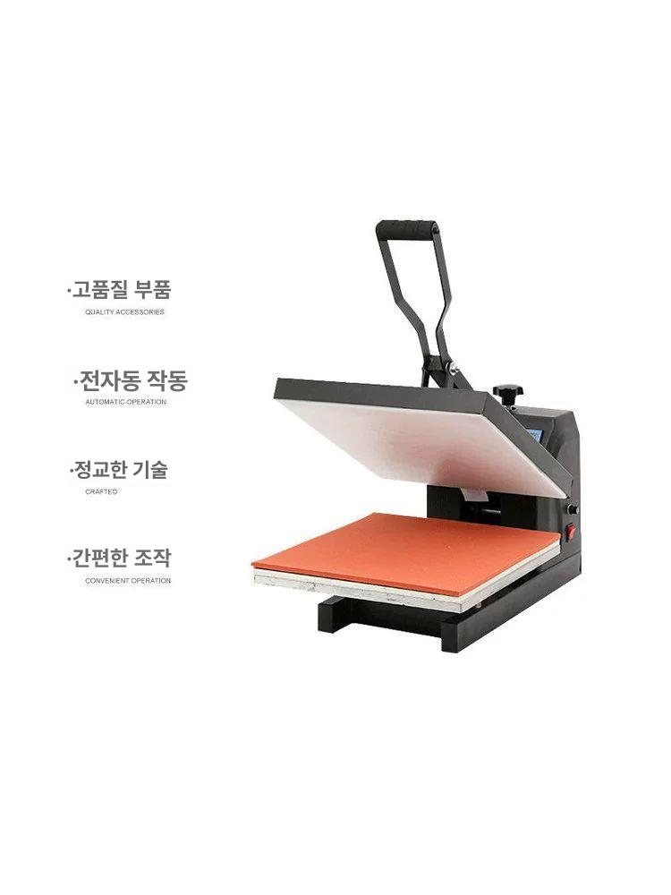 의류용 열 스탬핑 인쇄기 패브릭 세탁 고온 호일 고압 전사기 다리미 프린팅 전사지 공장 직배송 38x38 - 상세 이미지 5