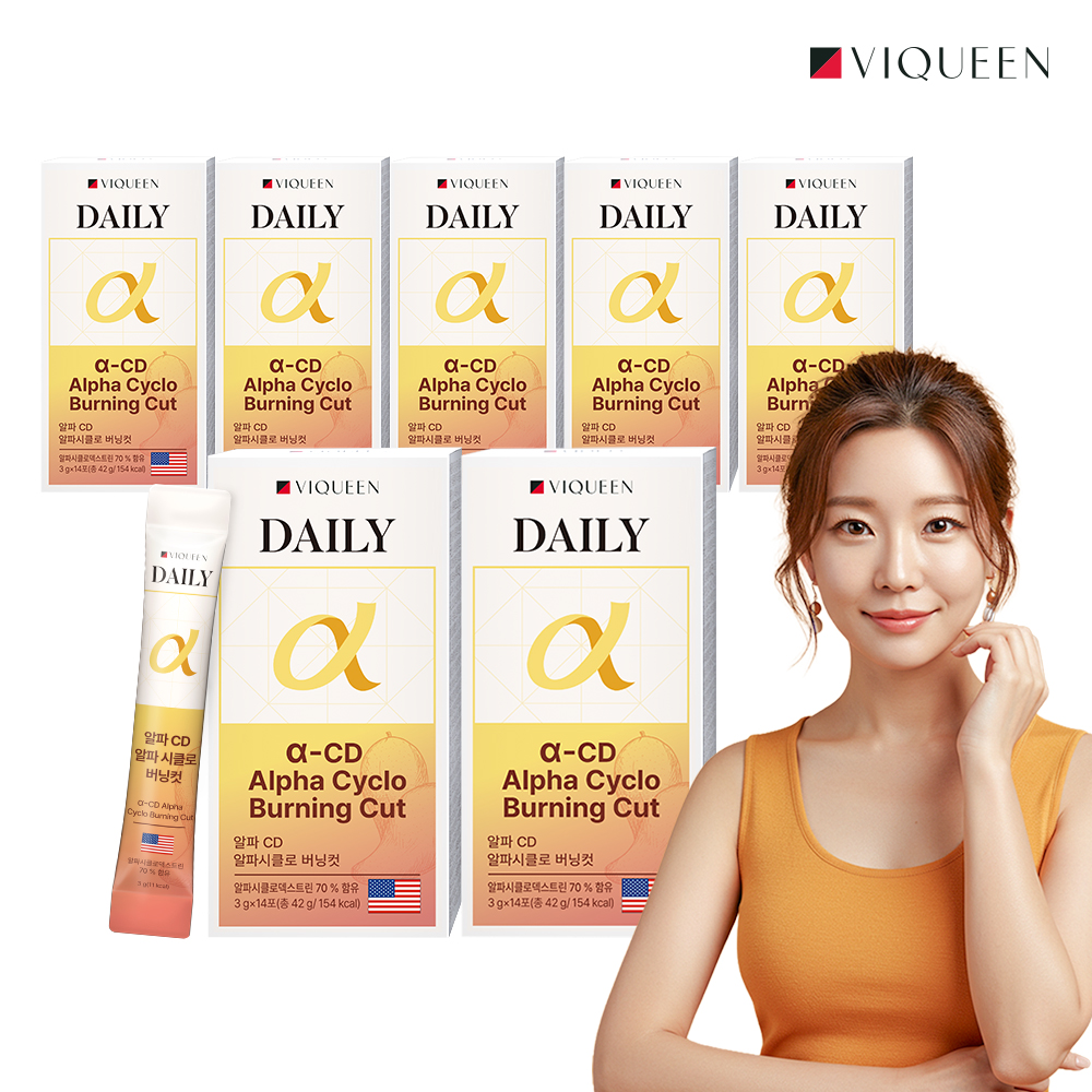 바이퀸 알파CD 데일리 알파 시클로 버닝컷 알파시디 1박스 x 14포 42g, 7개 - 상세 이미지 2