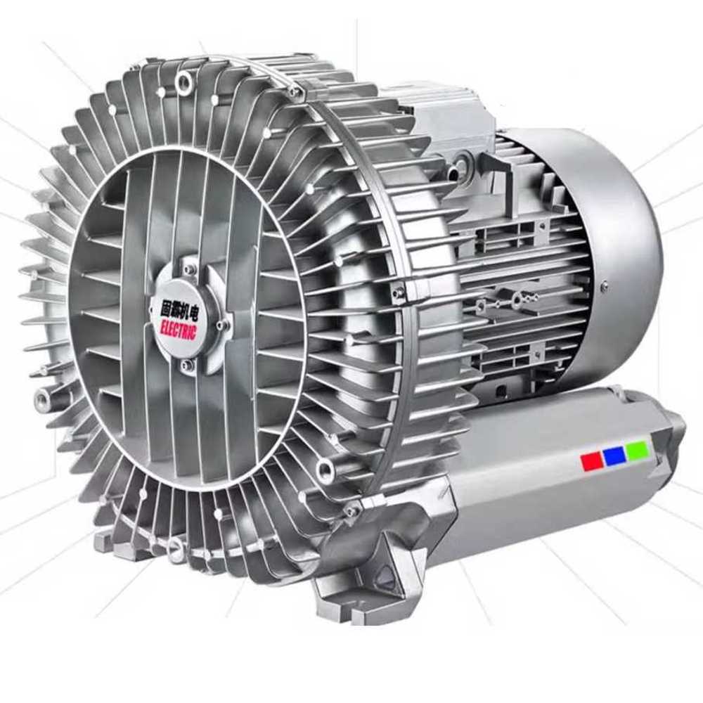 산업용 고압 링브로워 집진 건조 공기 순환 송풍기 단상 370W/220V 구리선 - 상세 이미지 2