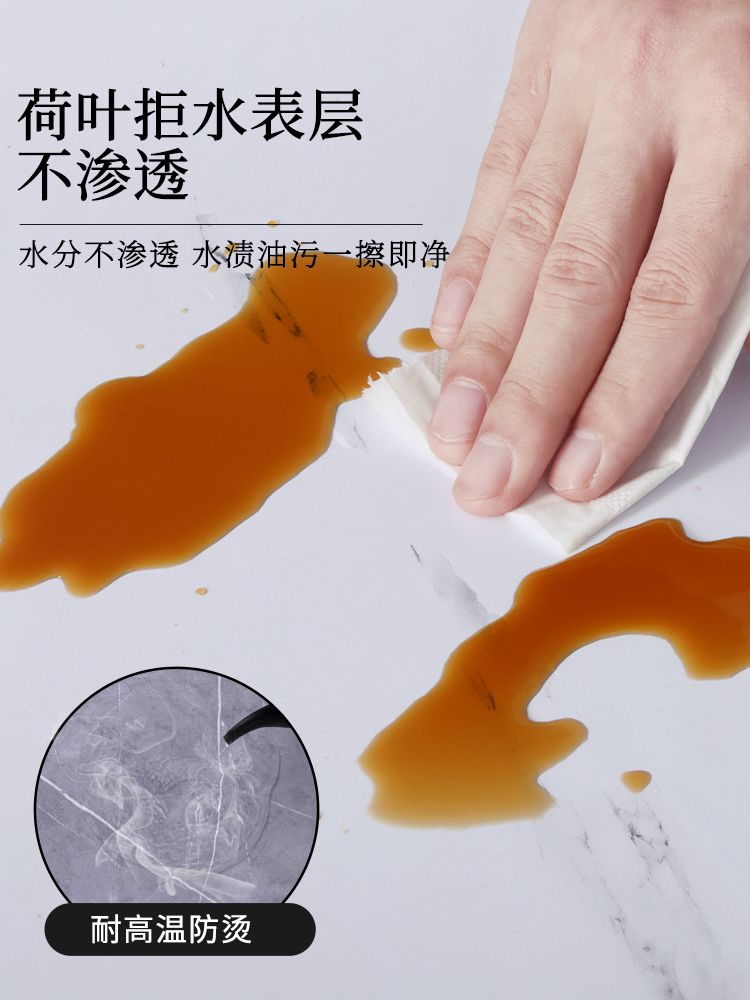 벽지 거실 코팅 리모델링 셀프인테리어 시트지 대리석 접착식 붙이는 보드 물고기 아귀 화이트(8장 2.56 ) 대형 - 상세 이미지 5