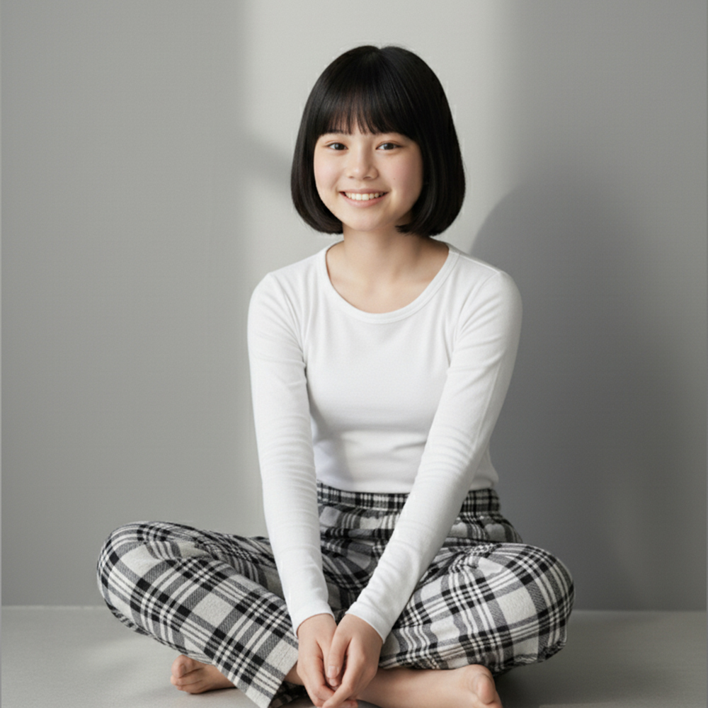 르브니 모달 발열내복 히트앤웜 주니어 긴팔상의 이너 초등학생 중학생 9부 겨울내의 교복 - 상세 이미지 2