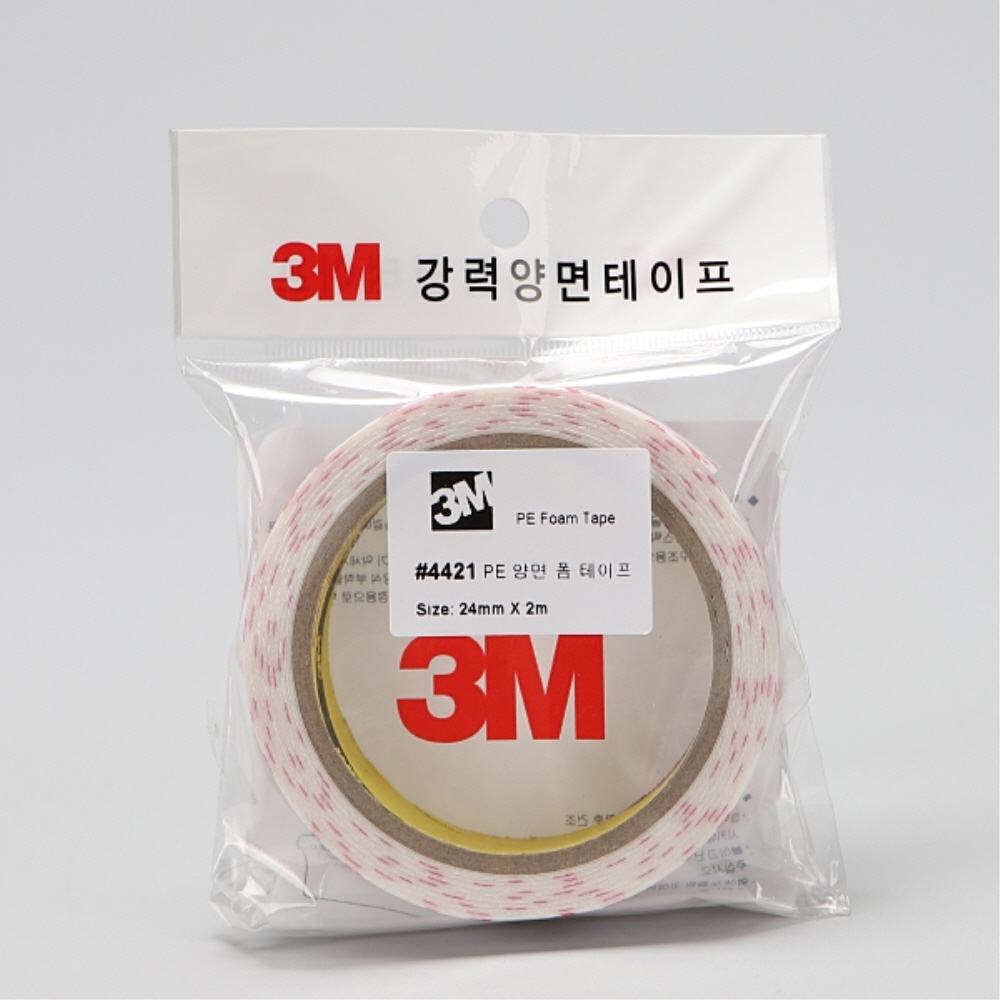 3M PE폼 양면테이프 4421 24mm 2M 강력테이프 - 상품 이미지