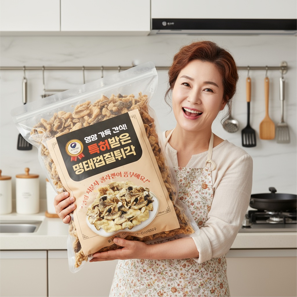 명식품본사 명태껍질튀각1kg 1개 반찬 술안주 가정용 업소용 식당식자재 도매가 - 상세 이미지 2