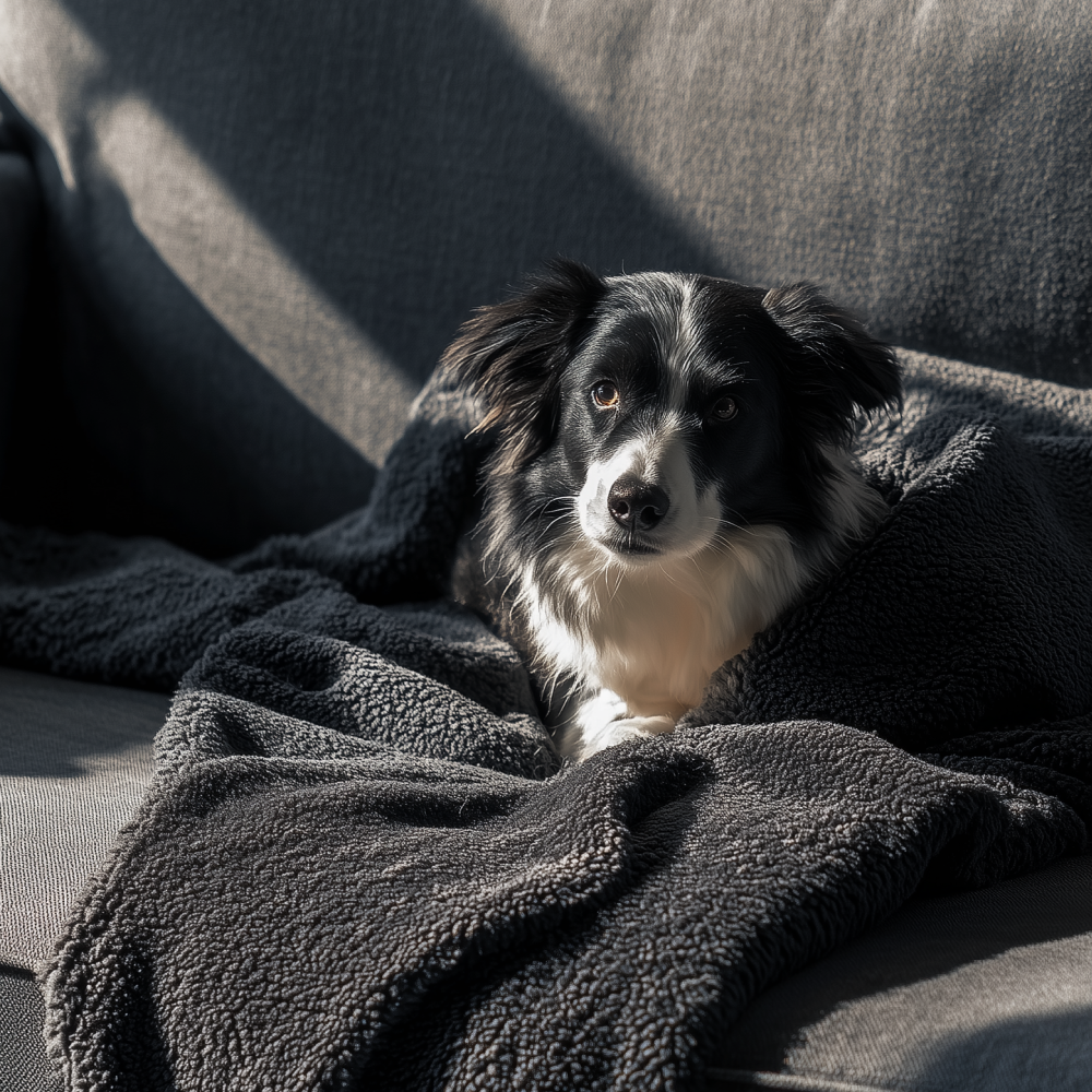 위드레오 강아지 담요 이불 고양이 블랭킷 방수 소파 커버 그래이, S