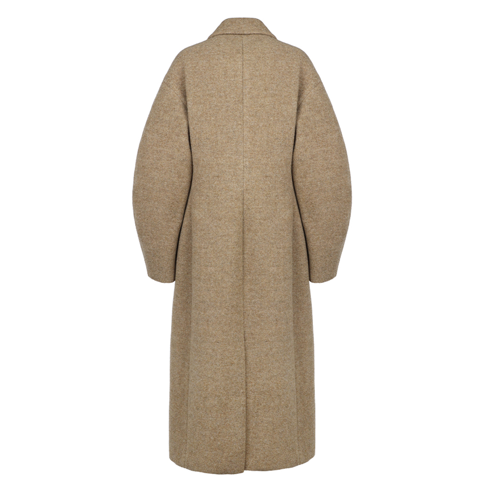 오라리 여성 스펀지 울 멜튼 수티엥 칼라 코트 A24AC04SB TOPBROWN - 상세 이미지 2