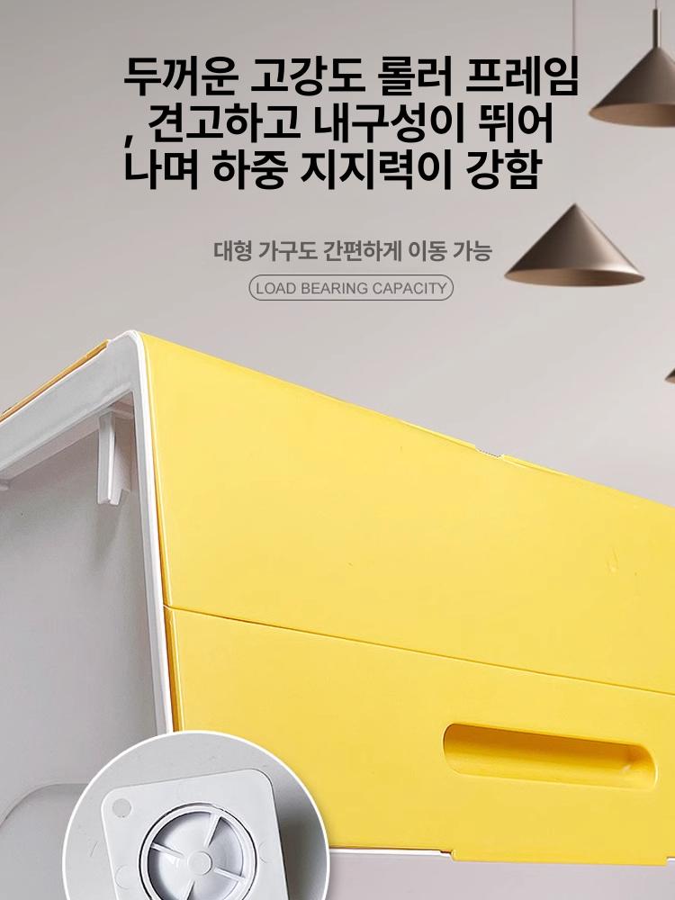 붙이는 이동식 바퀴 캐스터 접착식 무타공 책상 리빙박스 볼캐스터 다용도 바뀌 무거운 특별 할인 표준-하중용량 4개 - 상세 이미지 3