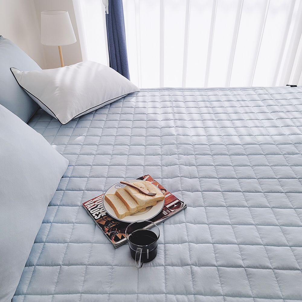 나라데코 먼지없는 세미마이크로 부드러운 사계절 밴딩 침대패드 SS