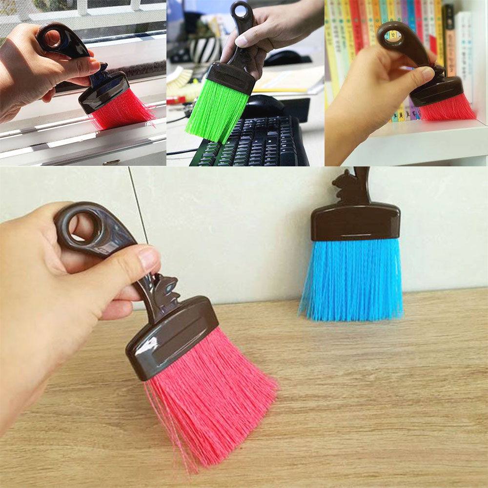 미니 브러쉬 빗자루 3개입 테이블 키보드 먼지 청소 색상랜덤 - 상품 이미지