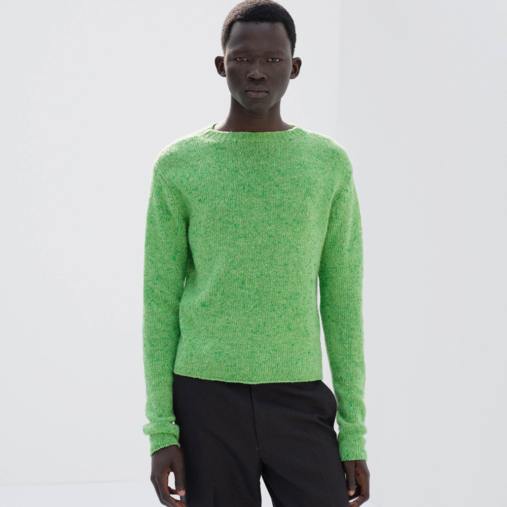 오라리 맨즈 니트 CASHMERE MELANGE KNIT P/O 25FW - 상세 이미지 5