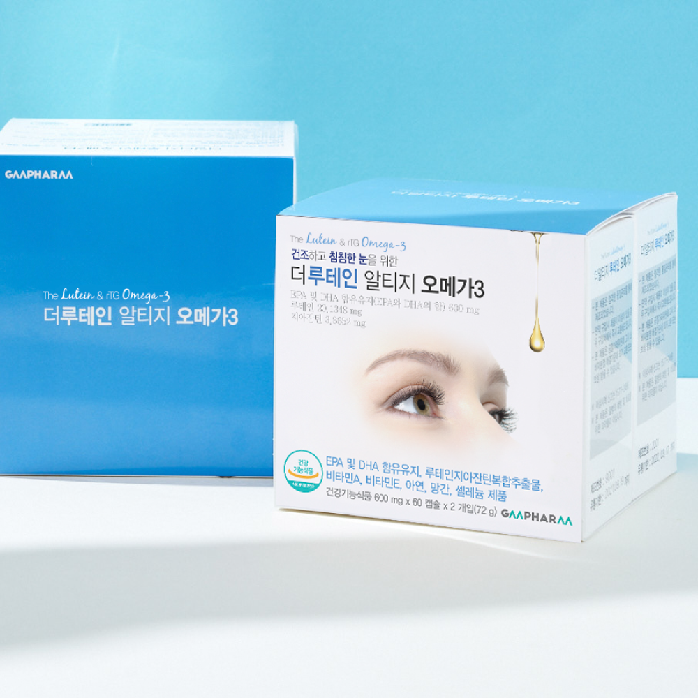 [소비기한 26.01.10] 더 루테인 알티지 오메가3 1개월분 KD파마 지아잔틴 - 상세 이미지 2