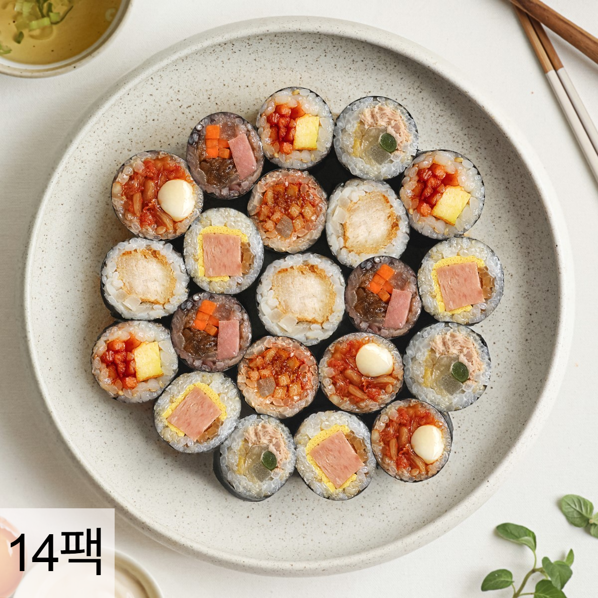 다신샵 저당 곤약꼬마김밥 김치치즈 외 7종 7+7팩 / 탄수화물저감 식단관리 - 상품 이미지