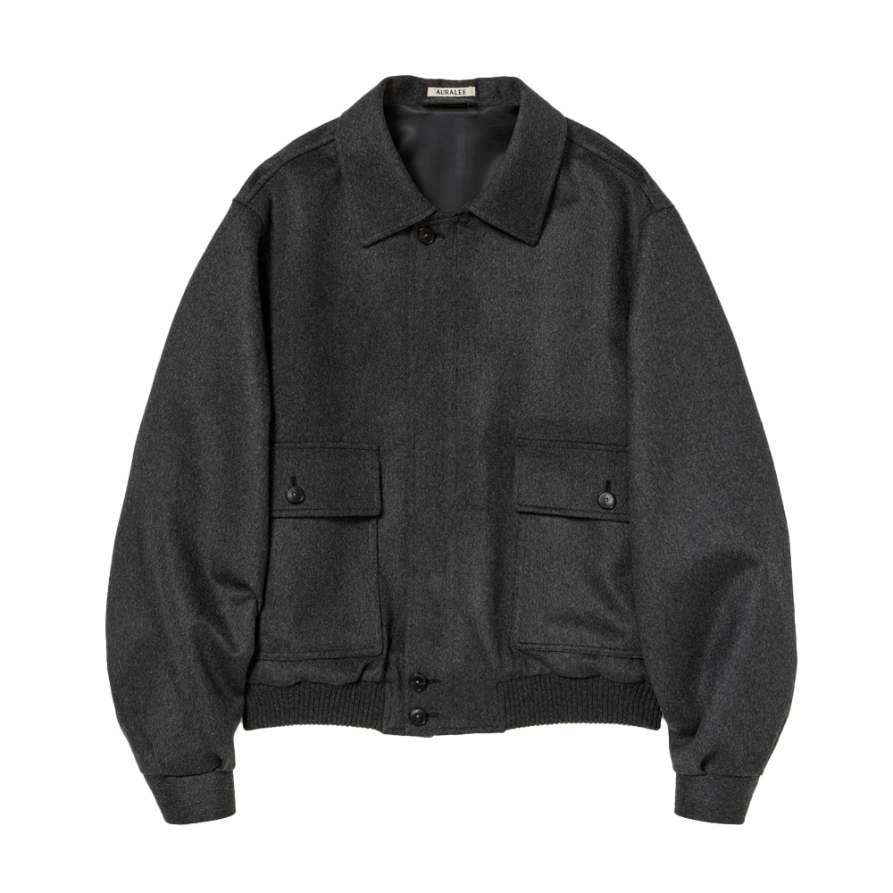 오라리 맨즈 자켓 CASHMERE MOLESKIN ZIP BLOUSON 25FW - 메인 이미지