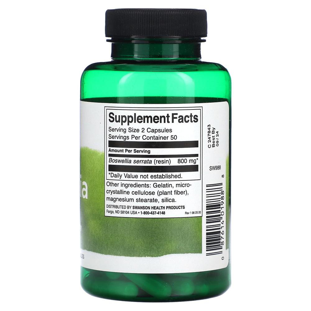 스완슨 보스웰리아 400mg Boswellia 100정 - 상세 이미지 3