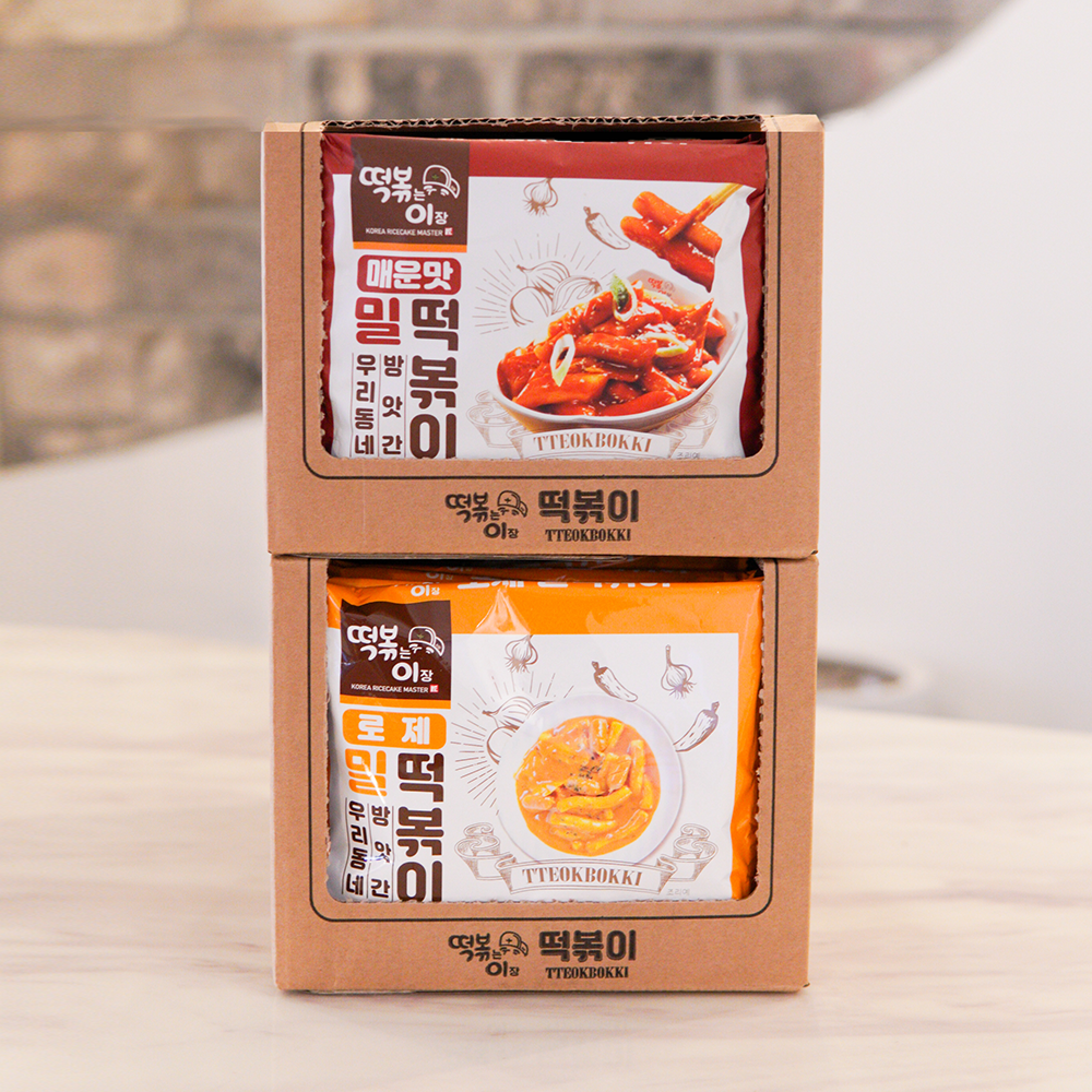 떡볶는이장 밀떡볶이 혼합(매운맛+로제) 160g, 10개 - 상세 이미지 3
