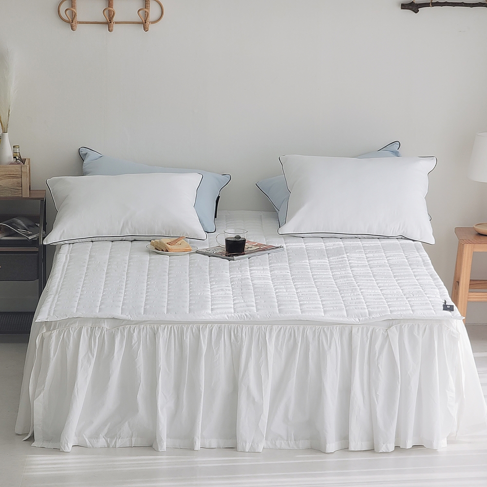 나라데코 먼지없는 세미마이크로 부드러운 사계절 밴딩 침대패드 SS