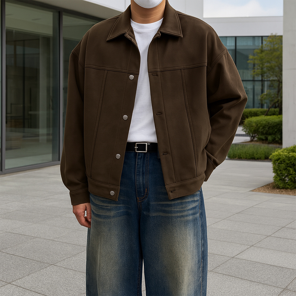 남자스웨이드자켓 남자크롭자켓 - 메인 이미지