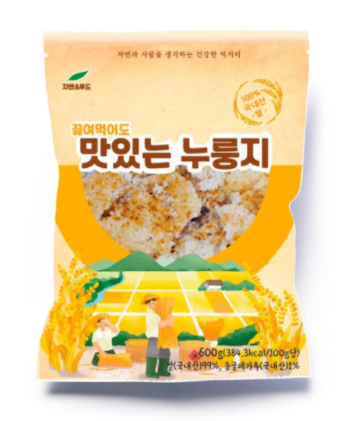 국내산 우리쌀 수제누룽지 600g - 상품 이미지