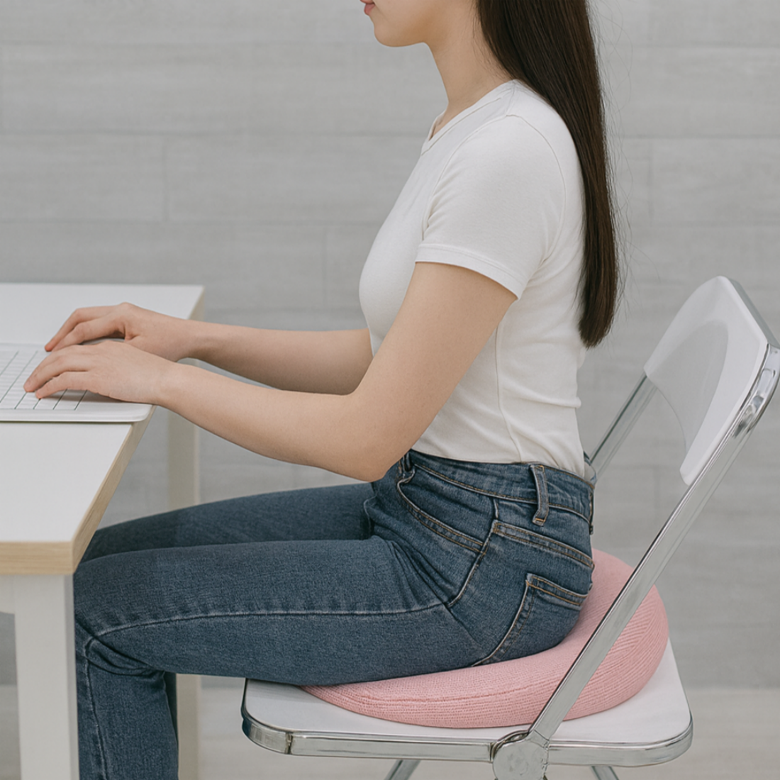 홈집합 메모리폼 도넛방석 기능성 사무실 의자방석 사계절 쿠션 - 상세 이미지 3