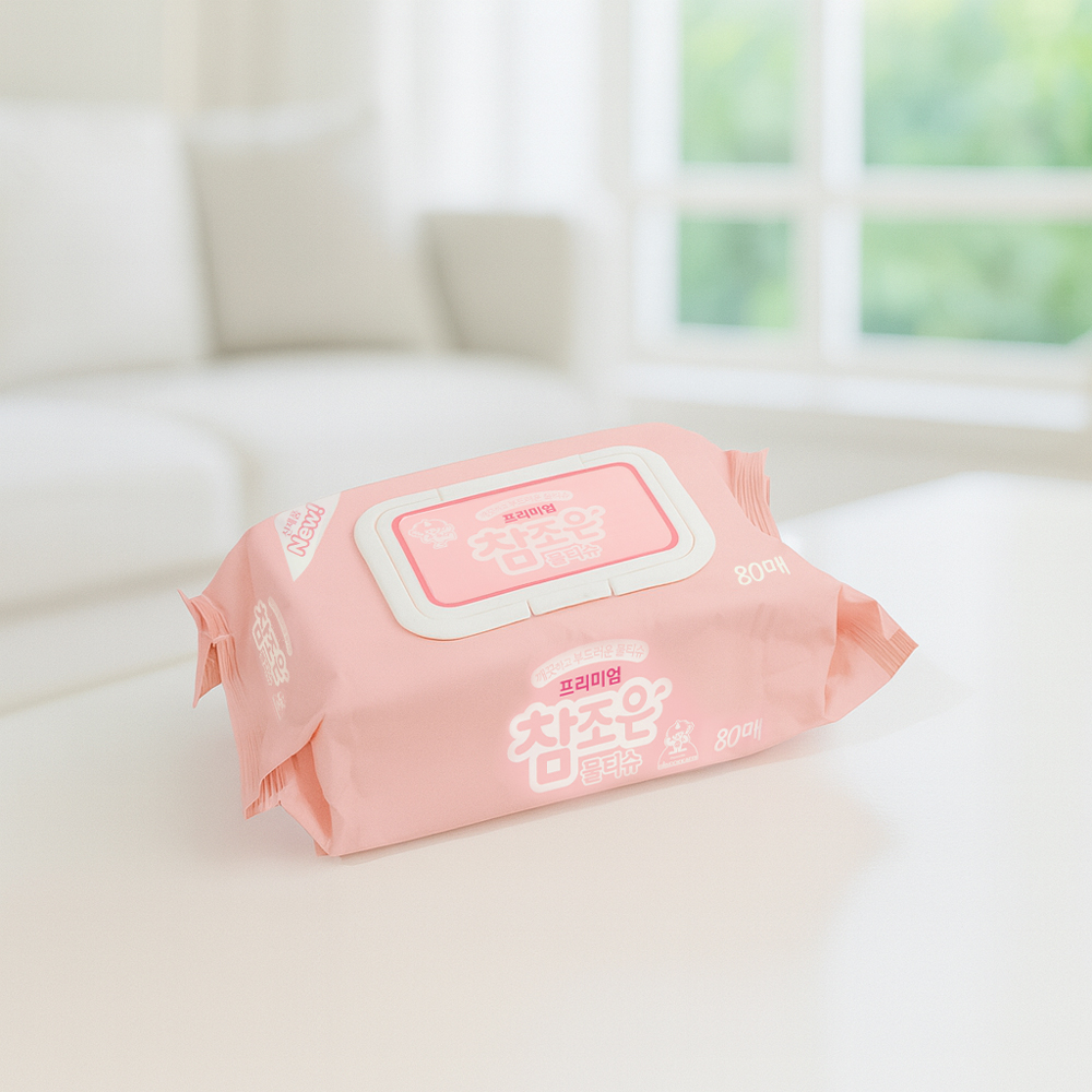 산도깨비 참조은 물티슈 캡형 470g 80매입 10개