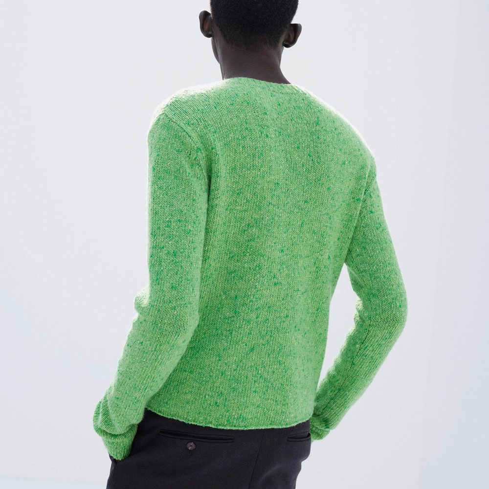 오라리 맨즈 니트 CASHMERE MELANGE KNIT P/O 25FW - 상세 이미지 4