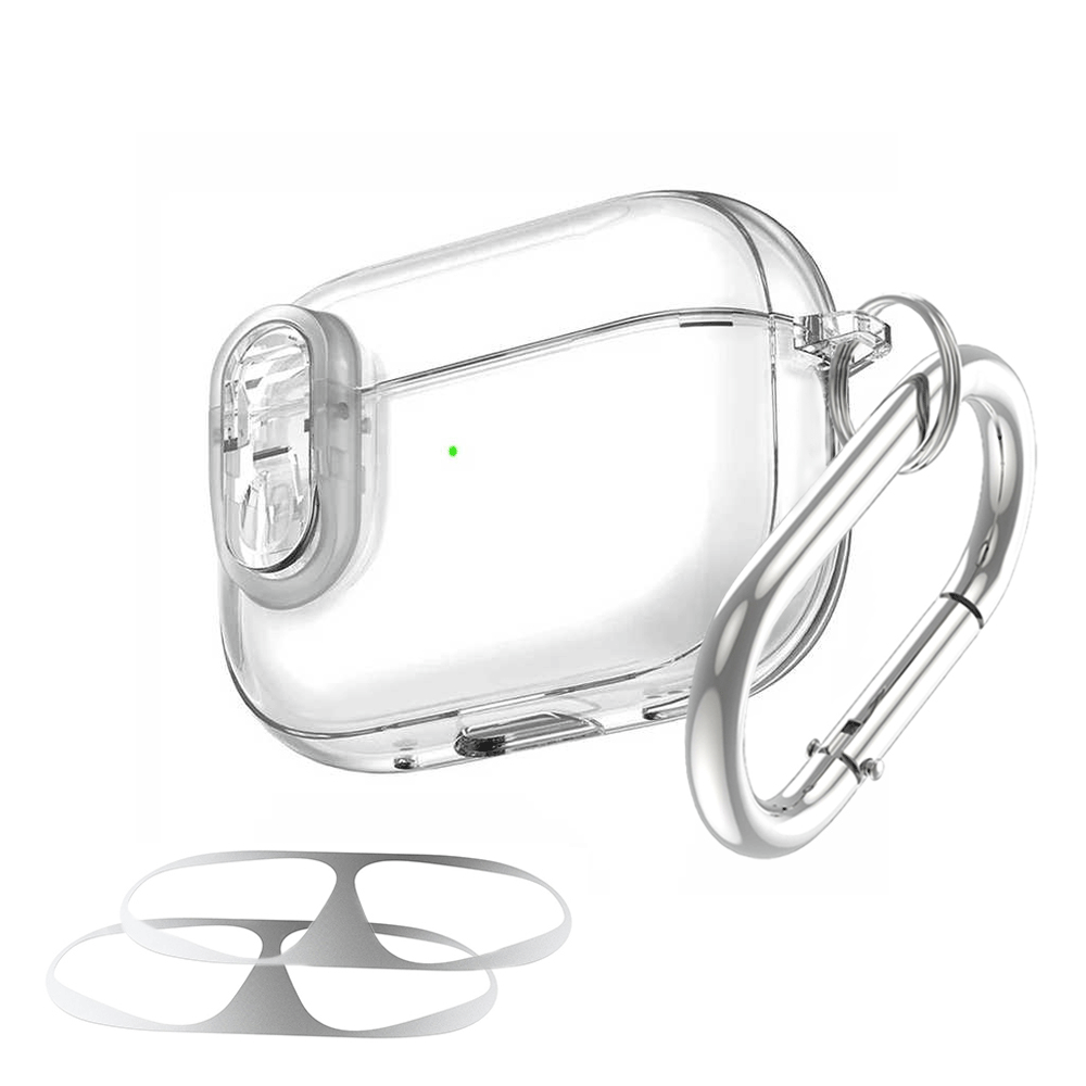 에어팟 프로3 분실방지 케이스 철가루 방지 스티커 카라비너 세트 호환