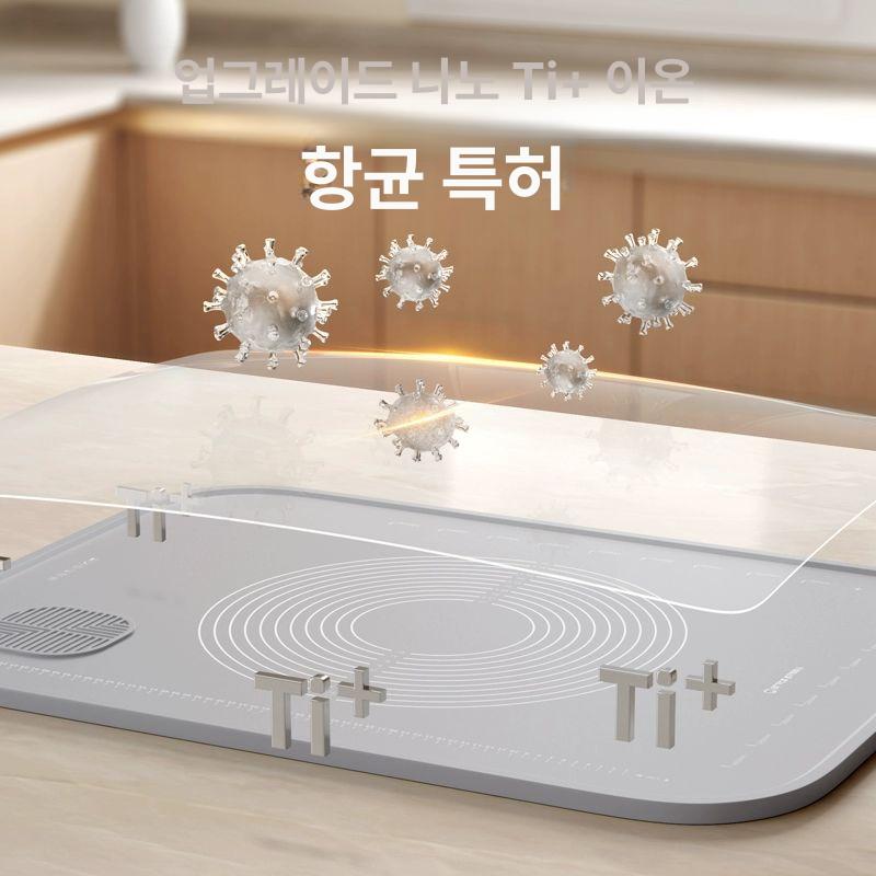 반죽매트 실리콘 베이킹매트 주방 롤링 밀대 제빵 베이킹 반죽패드 작업매트 베이킹패드 밀가루 7mm 50x40cm - 상세 이미지 4