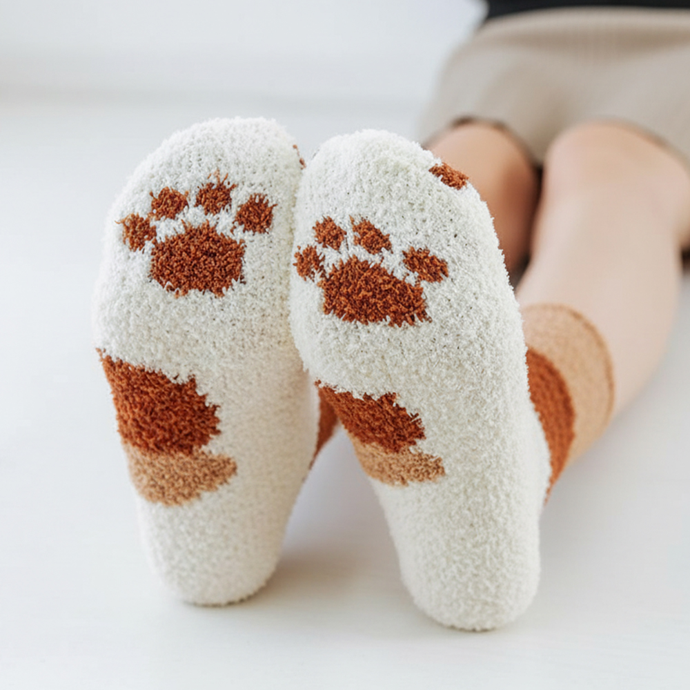 귀여운 손잡는 수면양말 커플 선물 우정 웃긴 양말 자석 고양이수면양말