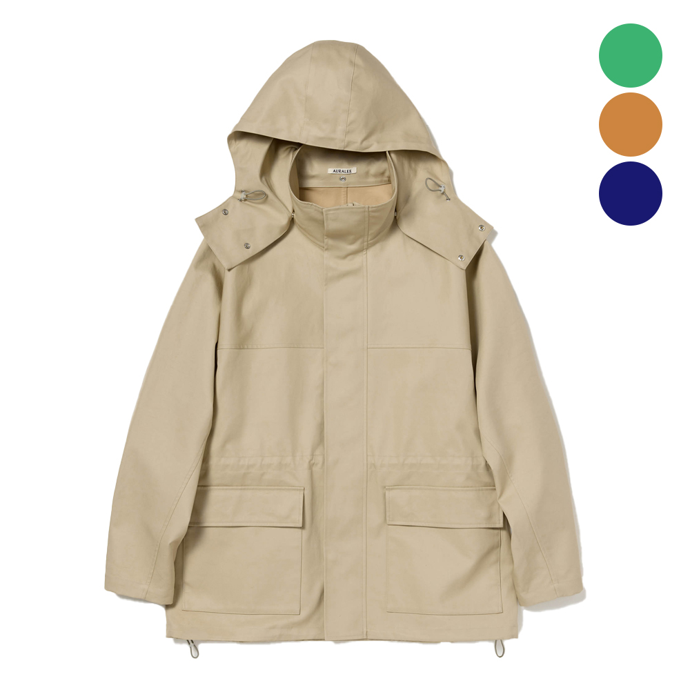오라리 맨즈 자켓 HIGH-DENSITY BONDED COTTON GABARDINE BLOUSON 25FW - 메인 이미지