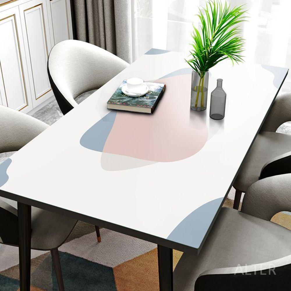 모던 식탁 매트 유리 대용 디자인 테이블 덮개 식탁보 테이블보 A 80x120cm - 상품 이미지
