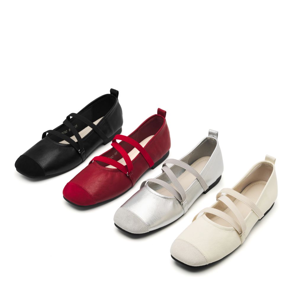 스퍼 엘리스 크로스 스트랩 메리제인 플랫슈즈 1.5cm -VS9092 (4color) - 상세 이미지 5