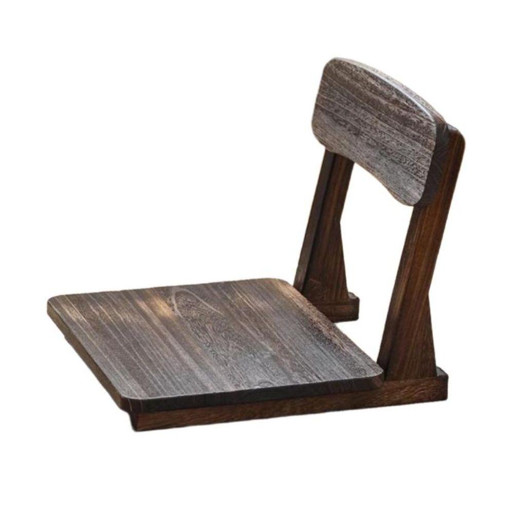 낮은 등받이 의자 스툴 나무 원목 거실 사각 패브릭형 50x40x32cm - 상품 이미지