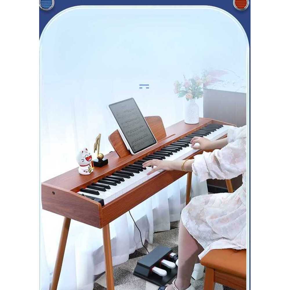 가정용 전자 건반 피아노 음악 학습 입문 키보드 피아노+기본스탠드+페달 - 상세 이미지 3