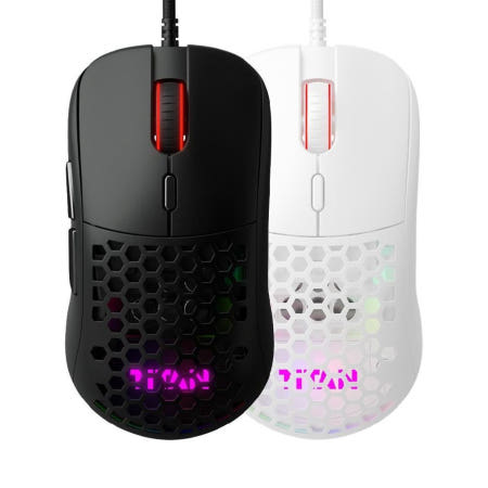 제닉스 제닉스 TITAN GX AIR 타공 경량 게이밍마우스(화이트)