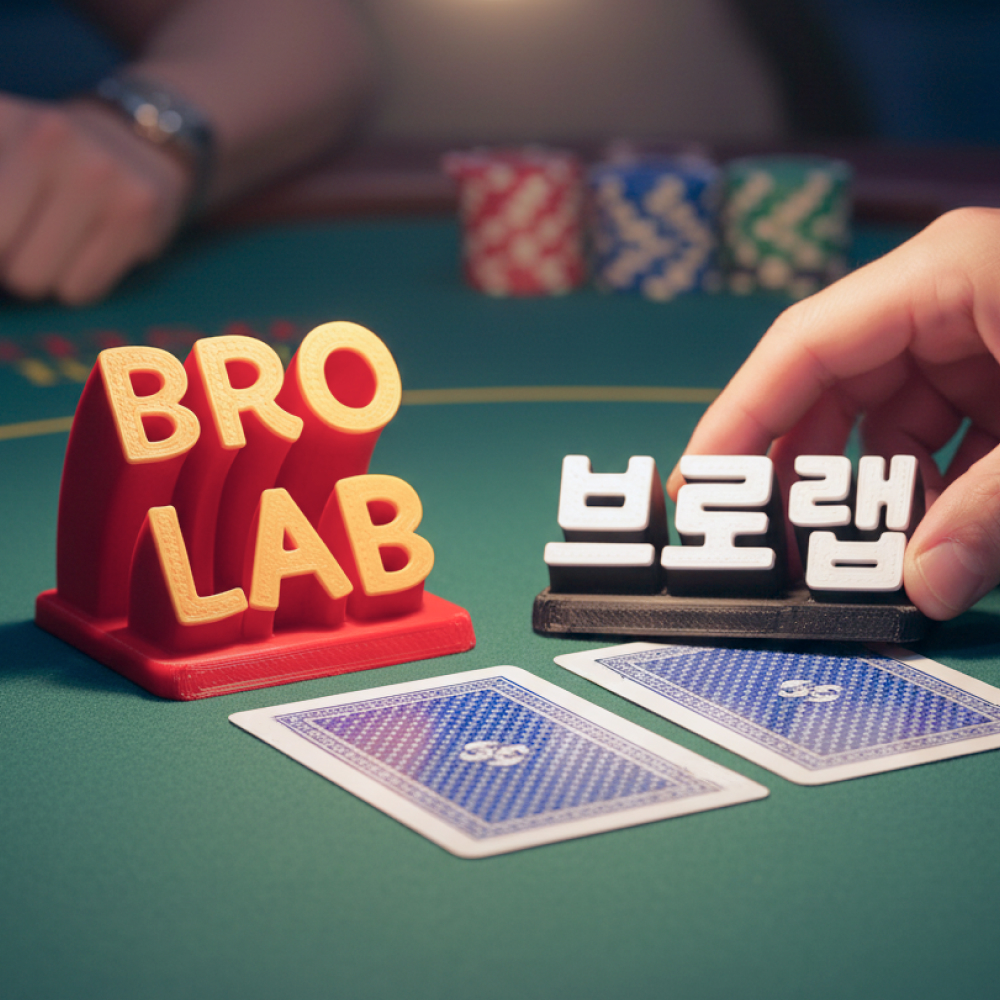 3D입체 커스텀 글자 카드 칩 프로텍터 홀덤 보드게임 네임 플레이트 이미지 3