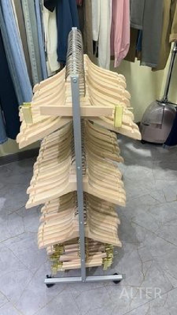 옷걸이 보관 스탠드 거치대 행거 옷가게 매장 의류 블랙 - 상세 이미지 5