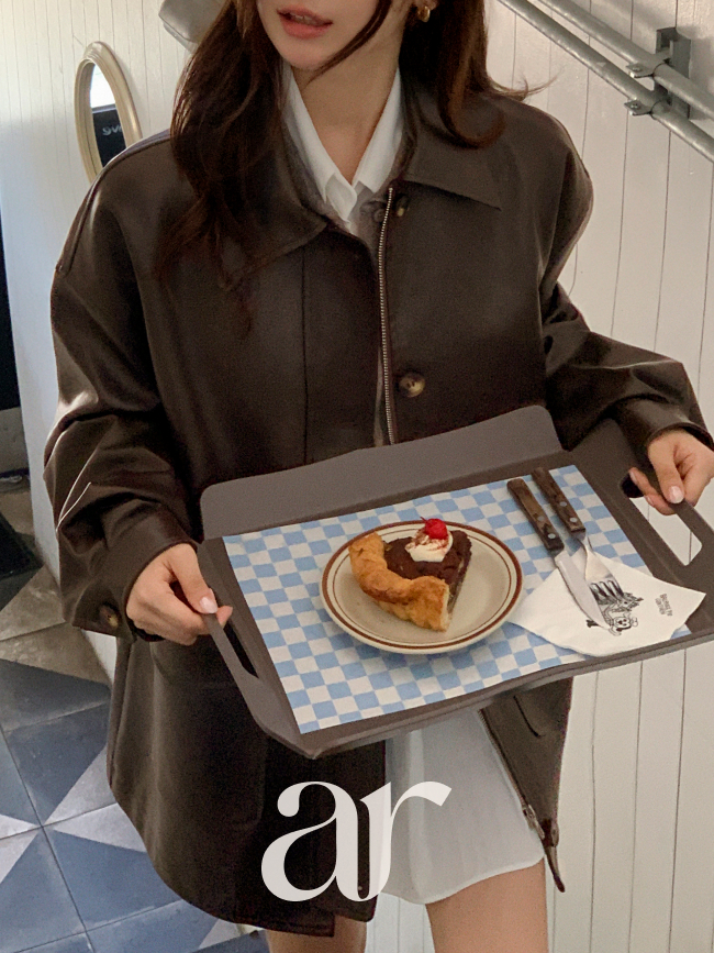 [자체제작] (MADE브랜드퀄리티)카라 포켓 하프 레더 자켓 jk3005 - 상세 이미지 2