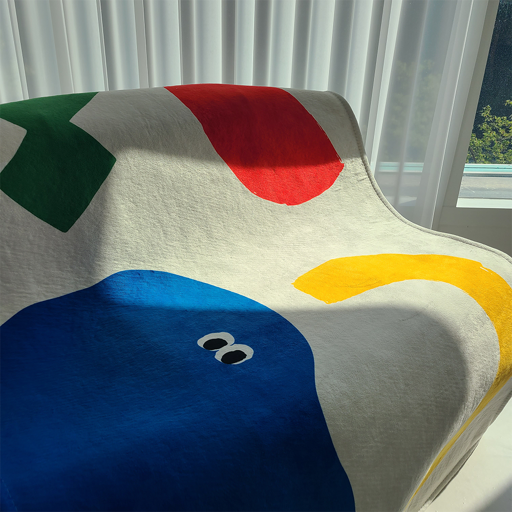 호이데코 모티프 러그 먼지없는 거실 카페트 사계절 방수 아기 아이방 키즈 디자인 포마아벨 - 100x150