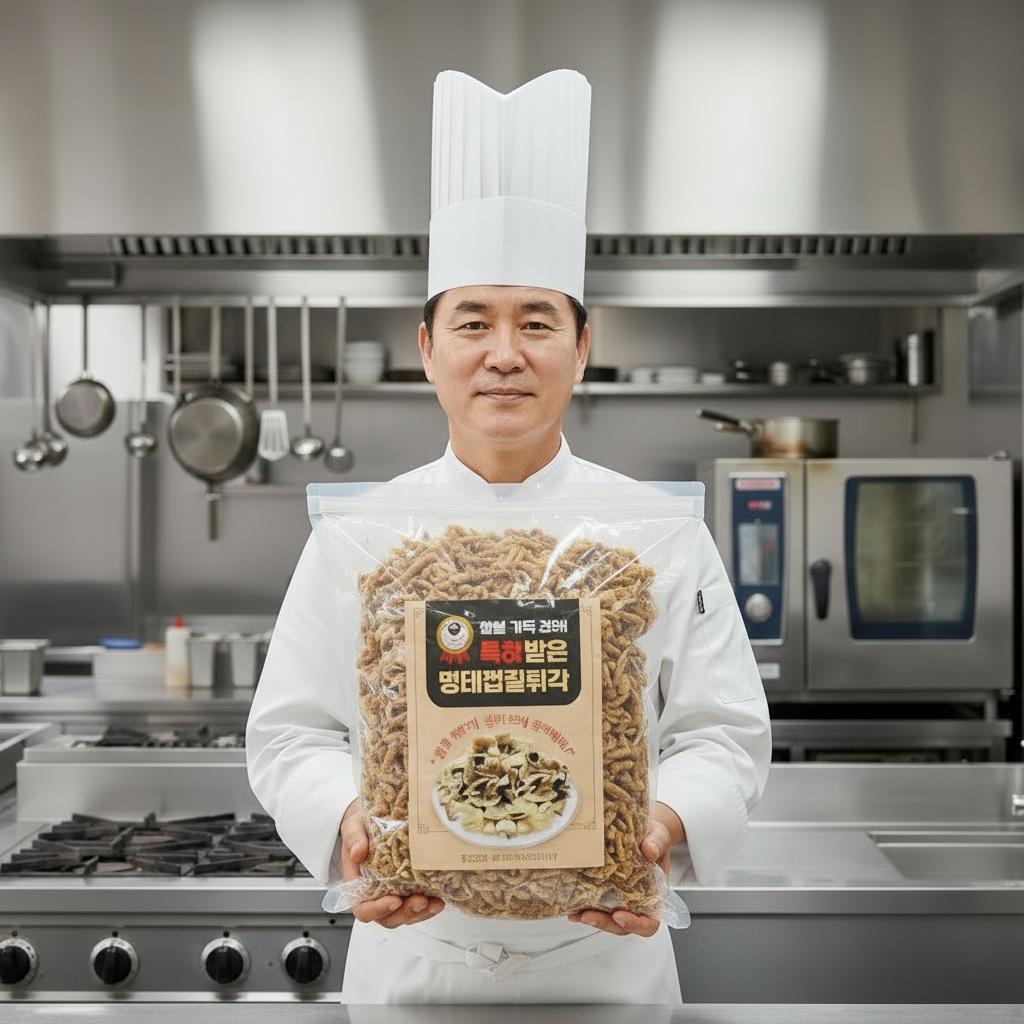 명식품본사 명태껍질튀각1kg 1개 반찬 술안주 가정용 업소용 식당식자재 도매가 - 상세 이미지 3
