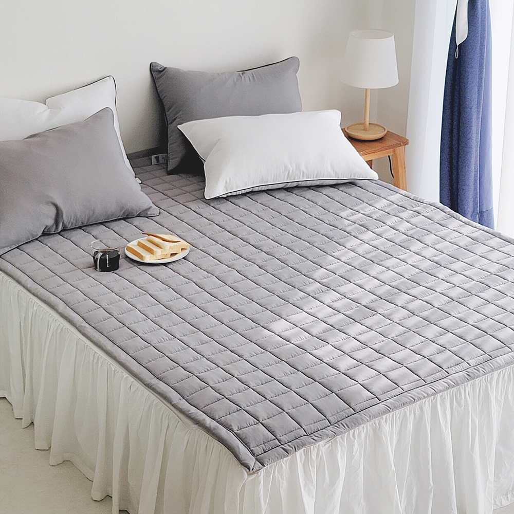 나라데코 먼지없는 세미마이크로 부드러운 사계절 밴딩 침대패드 SS