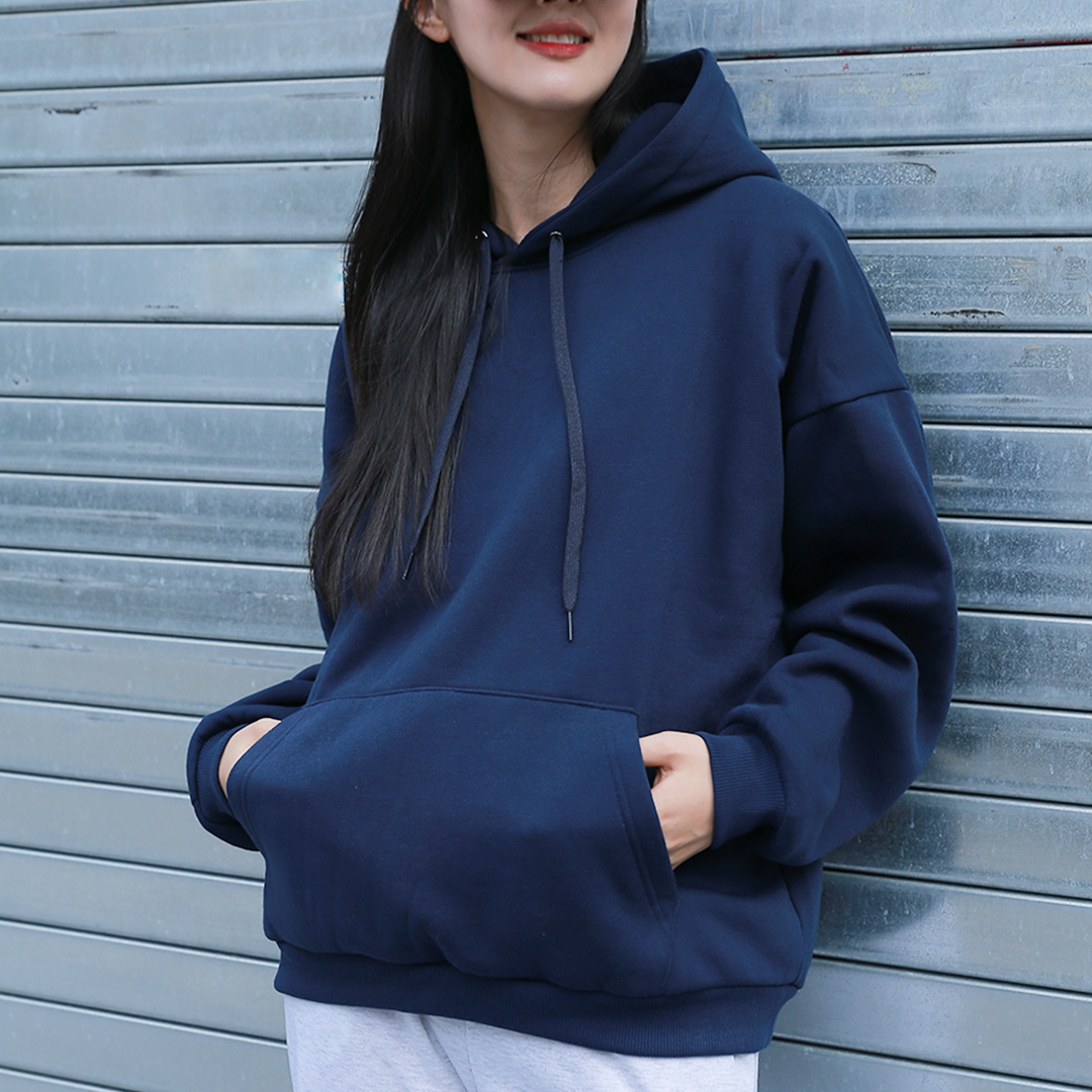 라이프롬 원마일 라운지 홈 웨어 노브라 티안나 기모 후드 티셔츠 - 상세 이미지 2
