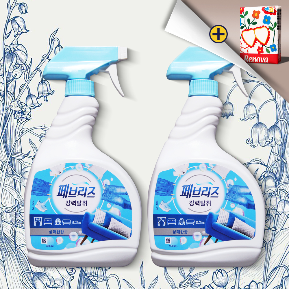 페브리즈 대용량 상쾌한향 섬유탈취제 900ml 2개 강력탈취 섬유향수 - 메인 이미지