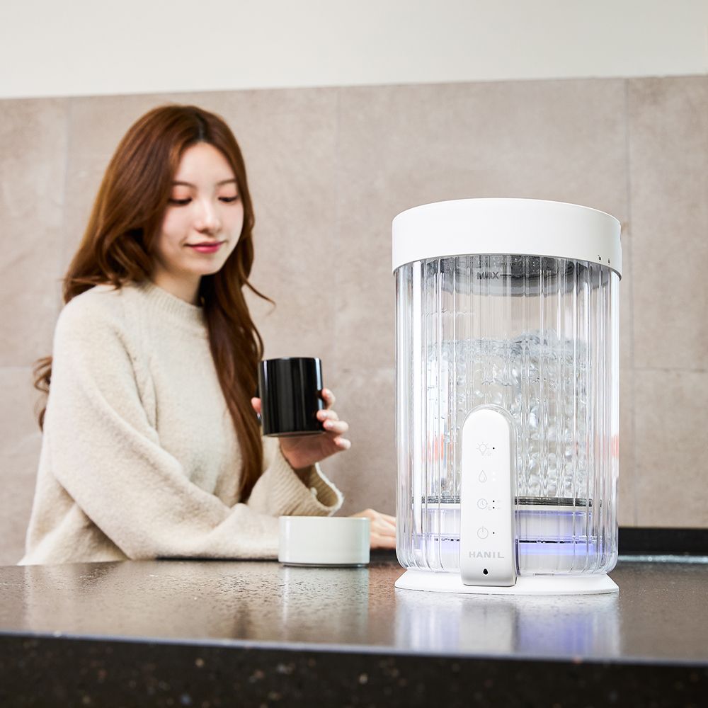 한일 가열식 가습기 대용량 아기 신생아 유리 물멍 3L 저소음 살균 화이트 HGSP-V30 - 상세 이미지 5