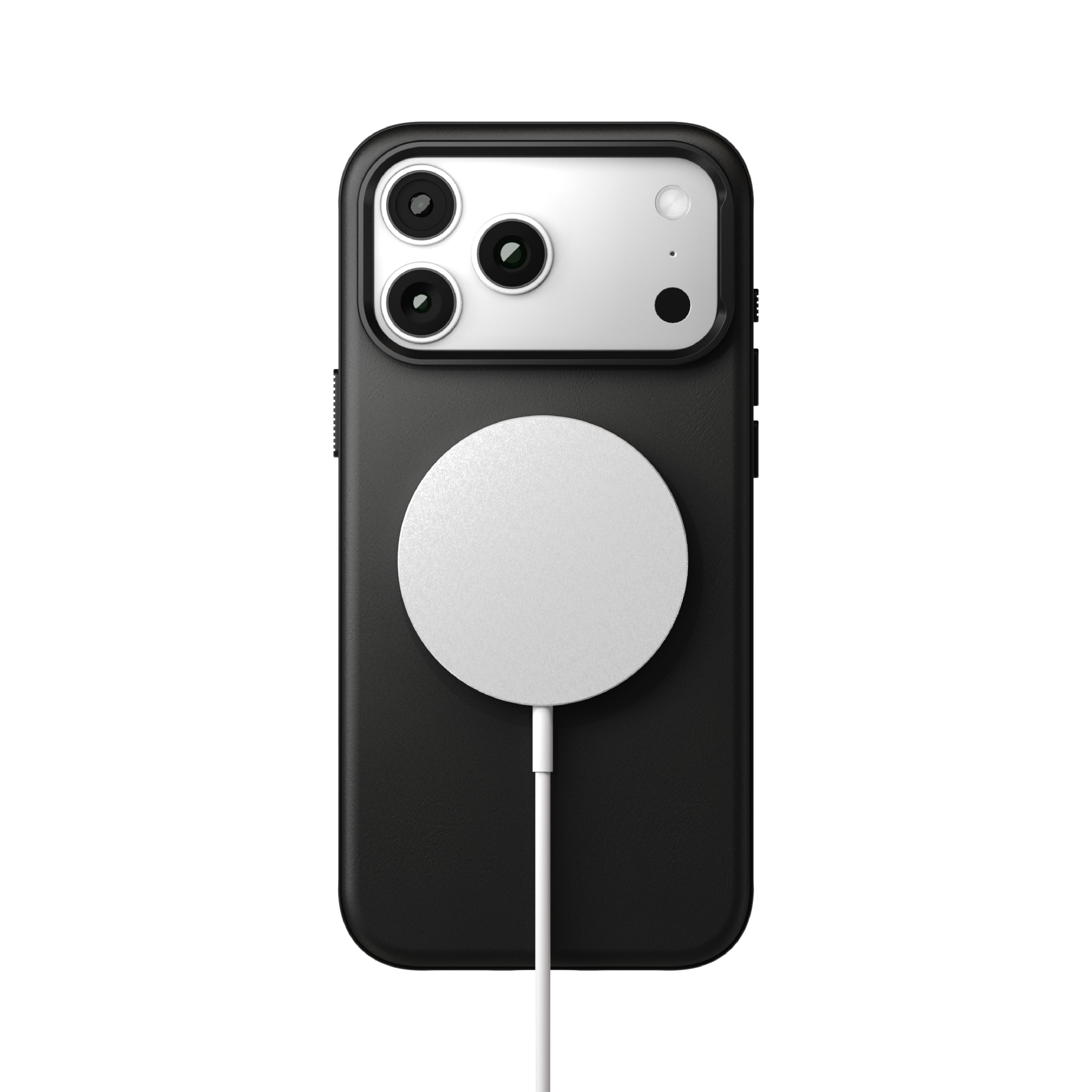 파우트 iPhone 맥세이프 링스탠드 에코레더 가죽 케이스 데니시 블랙, 아이폰17 프로 맥스 - 상세 이미지 3