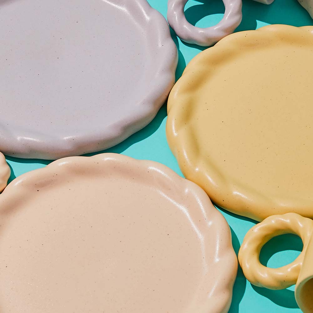 베터핑거 도자기 디저트 접시 플레이트 (S) 19cm 3colors 테이블웨어 - 상세 이미지 3