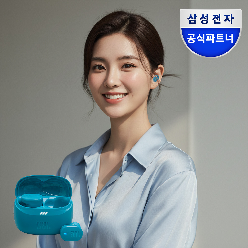 삼성전자 JBL TUNE BUDS2 노이즈캔슬링 무선 블루투스 이어폰 터쿼이즈 - 상품 이미지