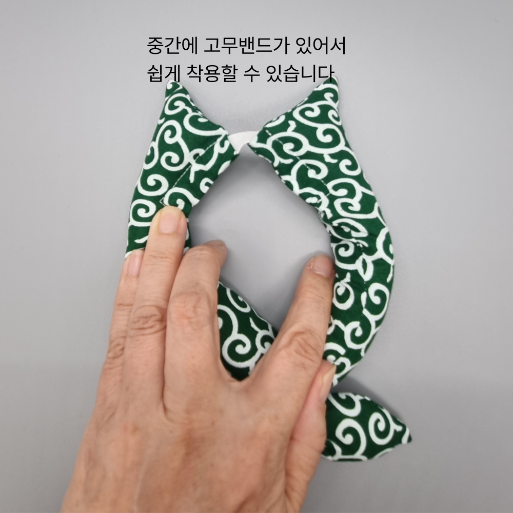 위드레오 강아지 고양이 당초무늬 케이프 스카프 레드 이미지 7