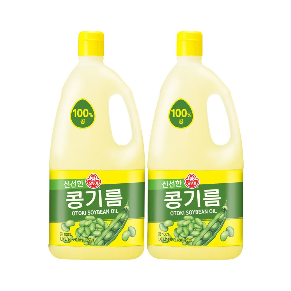 오뚜기 식용유 콩기름 1.8L 2개 - 상품 이미지