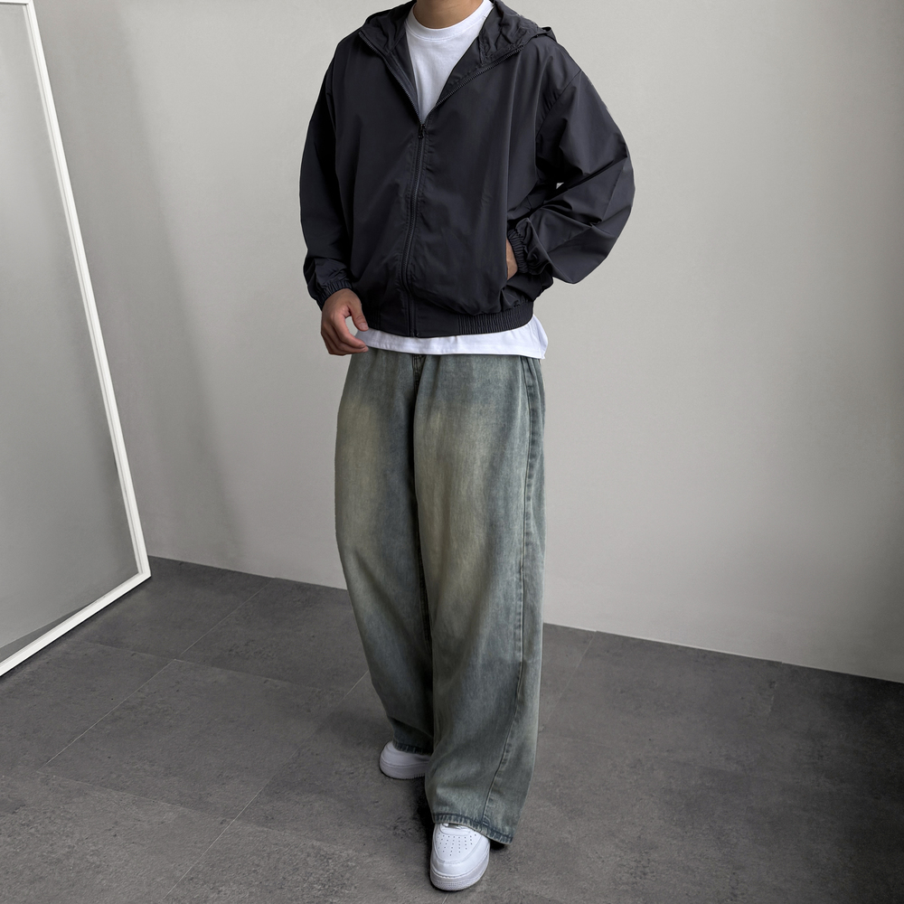 얇은바람막이 러닝바람막이 남자간절기자켓 남자크롭자켓 이미지 6